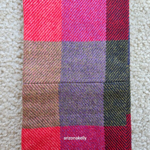 NWOT Wool Irish Donegal Tweed Triona Colorful Skinny Scarf - Picture 6 of 9